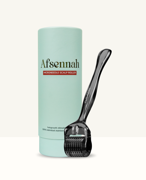 Afsennah Microneedle Scalp Roller with 1.0mm surgical stainless steel needles