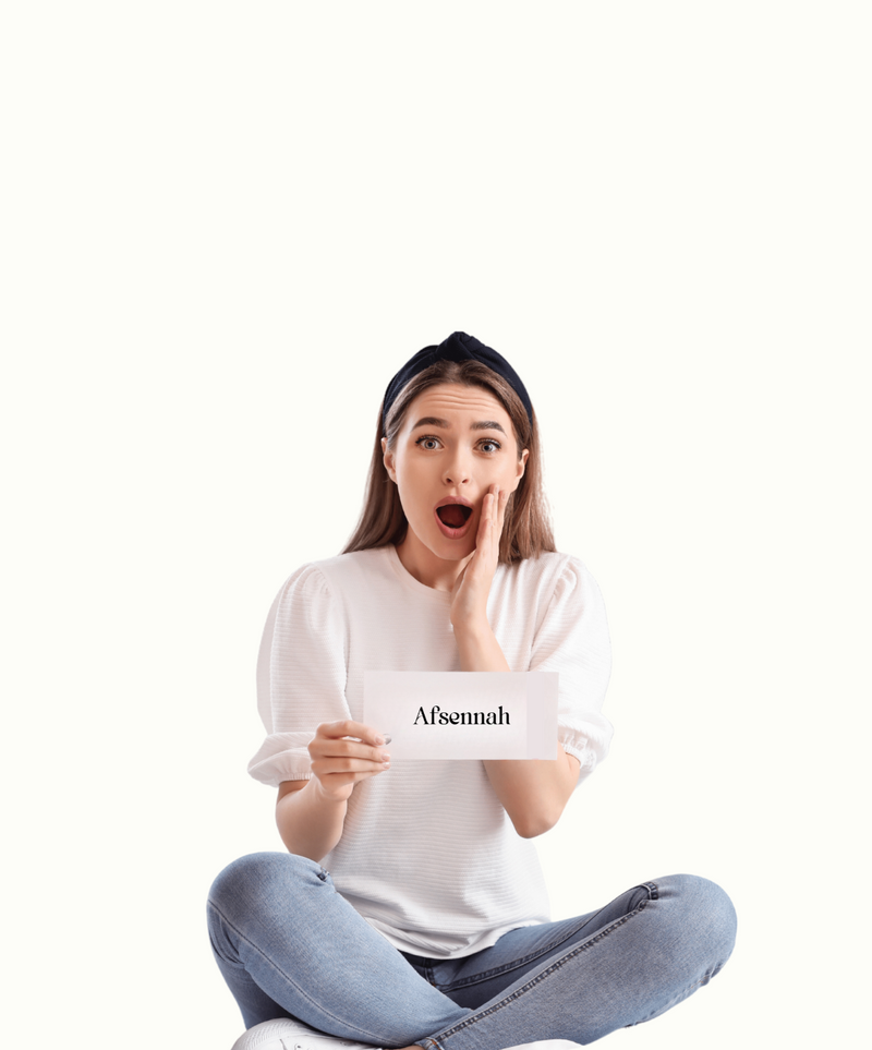 Afsennah digital gift card shown with its email delivery