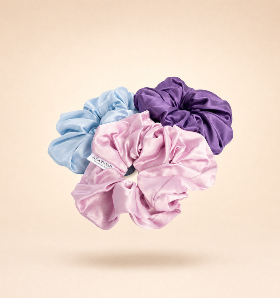 Silk Scrunchies Set