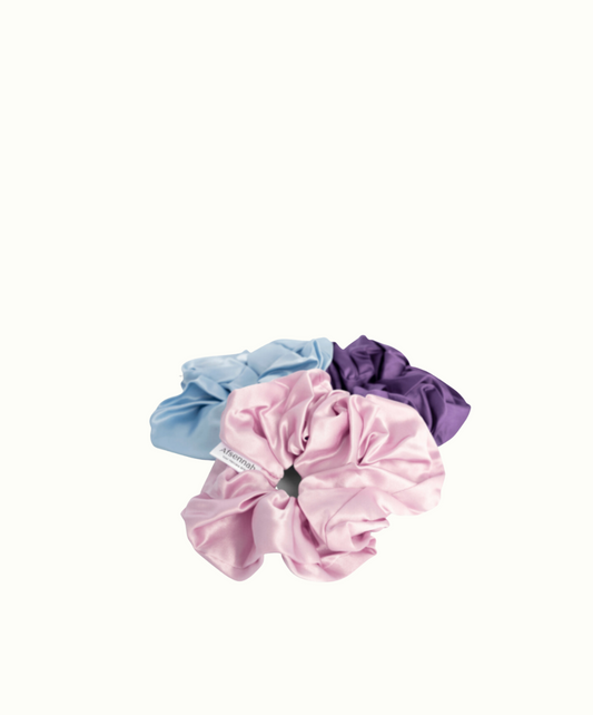 Silk Scrunchies Set