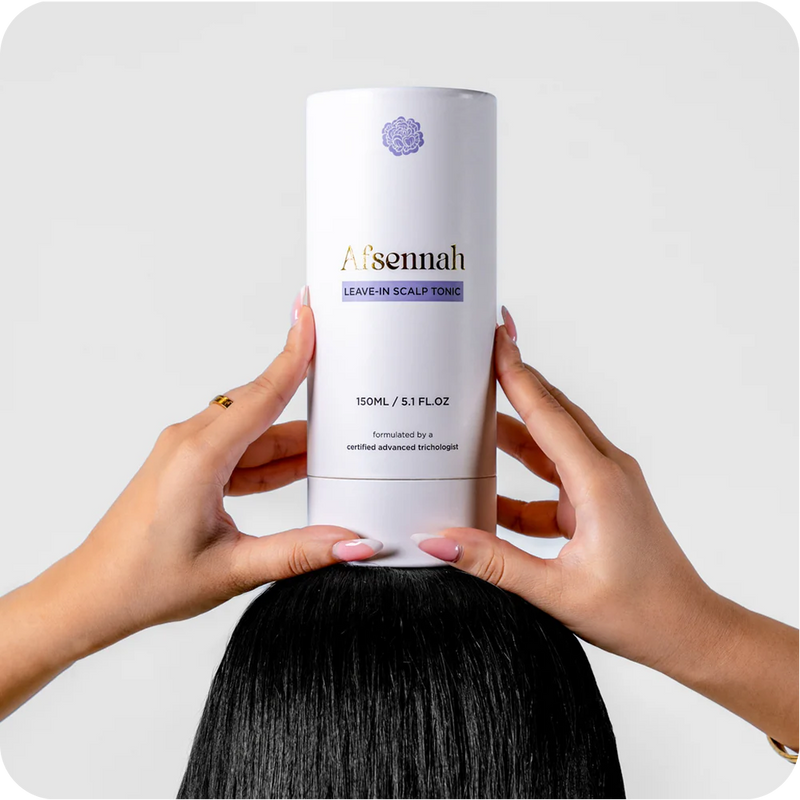 Afsennah Custom Scalp Tonic shown from another angle