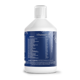 Afsennah Liquid Hair Growth Vitamins for men shown in detail